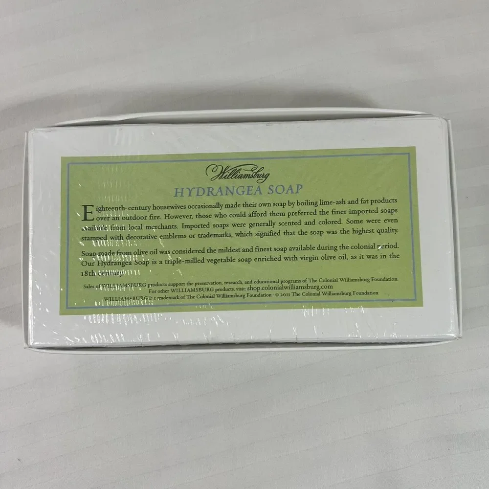 Williamsburg Hydrangea Triple-Milled Soap Bars‎ - Set of 3